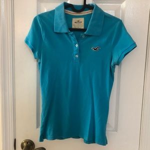 Hollister Teal Classic Short Sleeve Polo